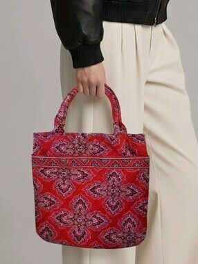 Vera Bradley Frankly Scarlet Red Morgan Tote Handbag